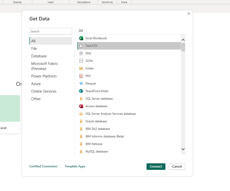 Get data from CSV file