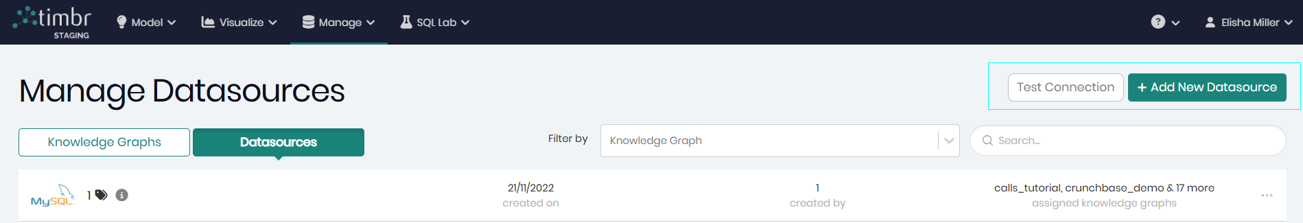 Add new datasource