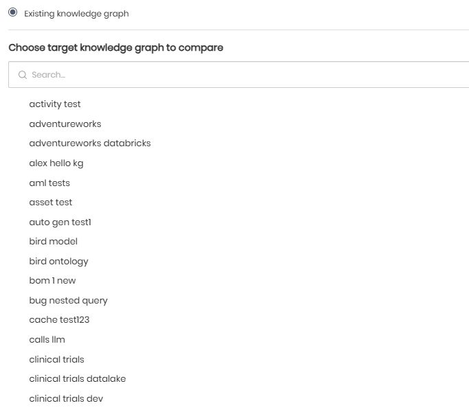 Choose target graph