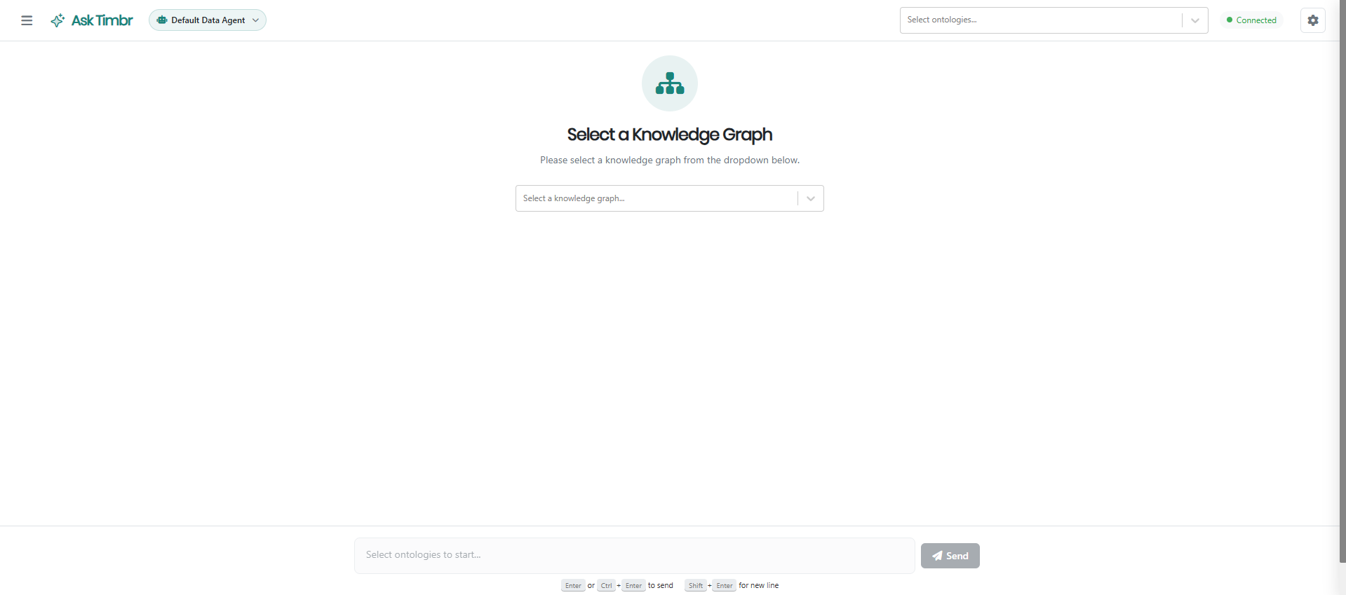 Ask Timbr empty state
