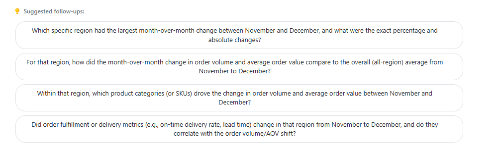 Follow-up suggestions