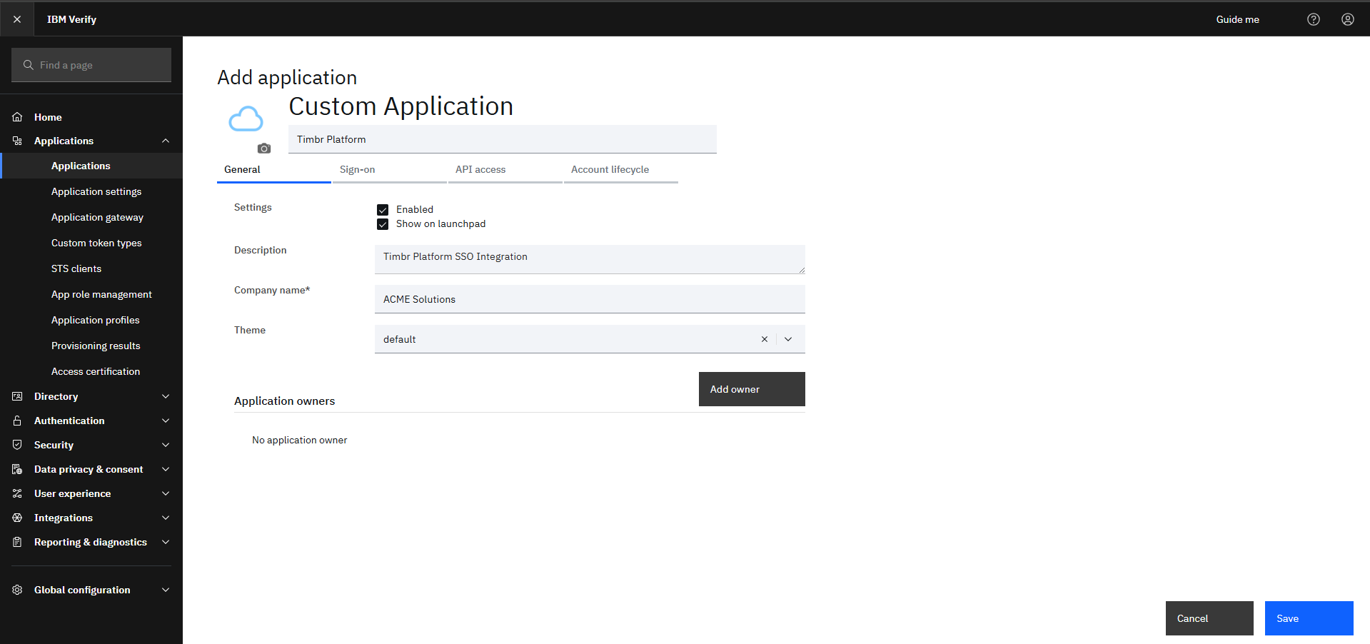 IBM Configure Application Basics