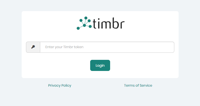 Login with Timbr token