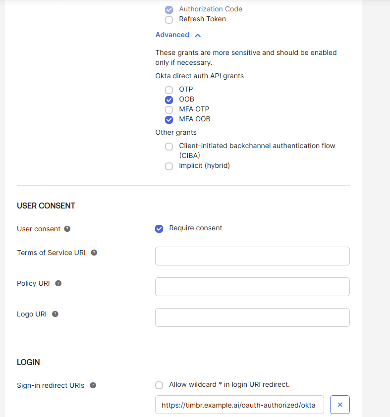 Creaet App Integration Login