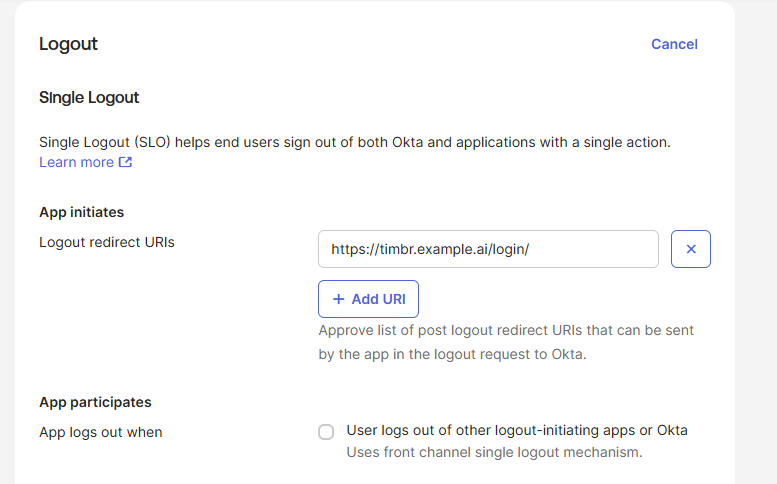 Creaet App Integration Login