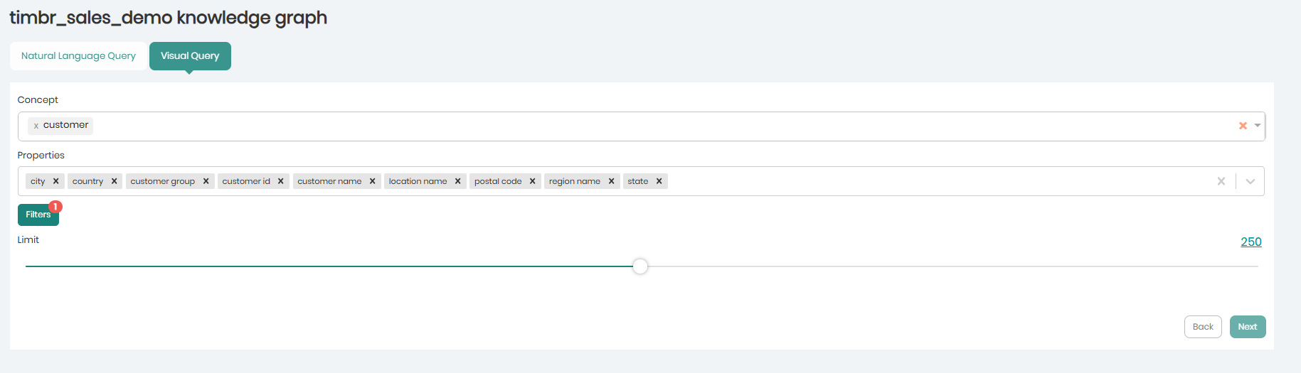Graph explorer - Start query
