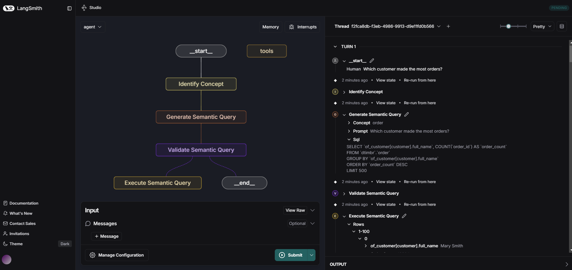 Timbr LangGraph pipeline